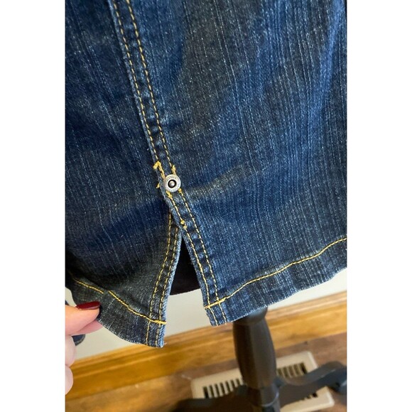 Gloria Vanderbilt Denim Jacket Fitted Detailed Stitching Front Pockets Size XL - Picture 8 of 12